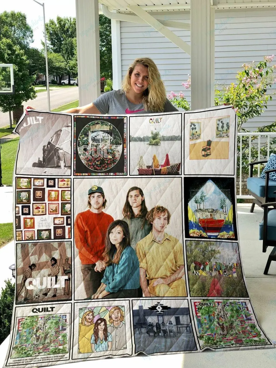 Quilt Band Quilt Blanket and Home Decor