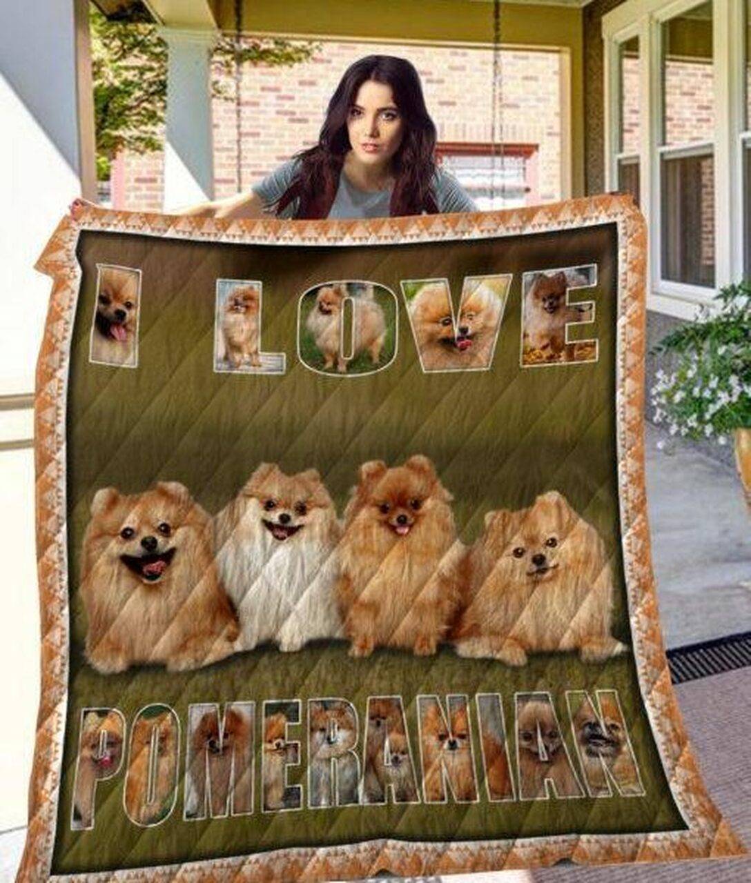 Quilt Ch Chdog8001 Pomeranian and Home Decor