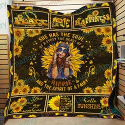 Quilt Hippie Sunshine Love Quilt and Home Decor