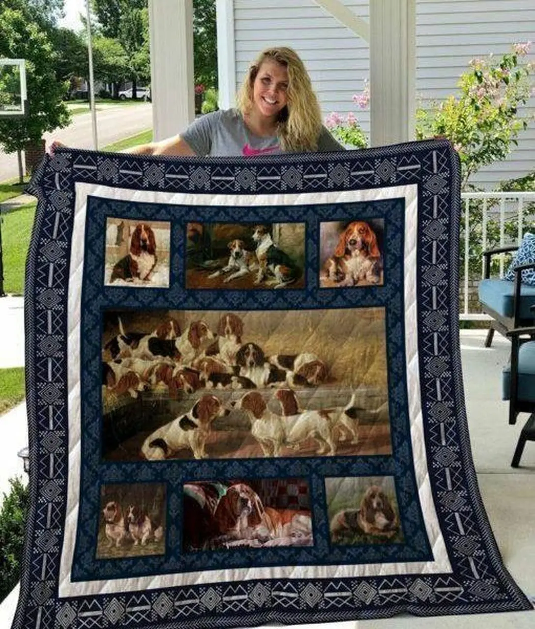 Quilt Qui15002 Basset Hound and Home Decor