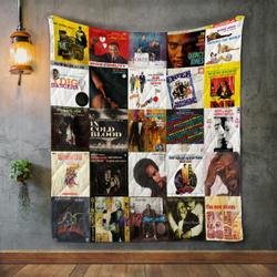 Quincy Jones Style 2 Album Covers Quilt Blanket and Home Decor