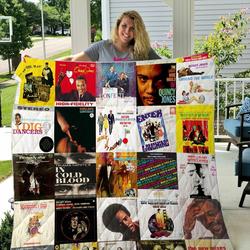 Quincy Jones Style 2 Quilt Blanket and Home Decor
