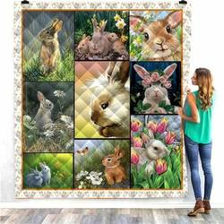 Rabbit Awesome LKI91 3D Customized Quilt and Home Decor