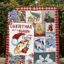 Rabbit Christmas Quilt Tdhyk and Home Decor