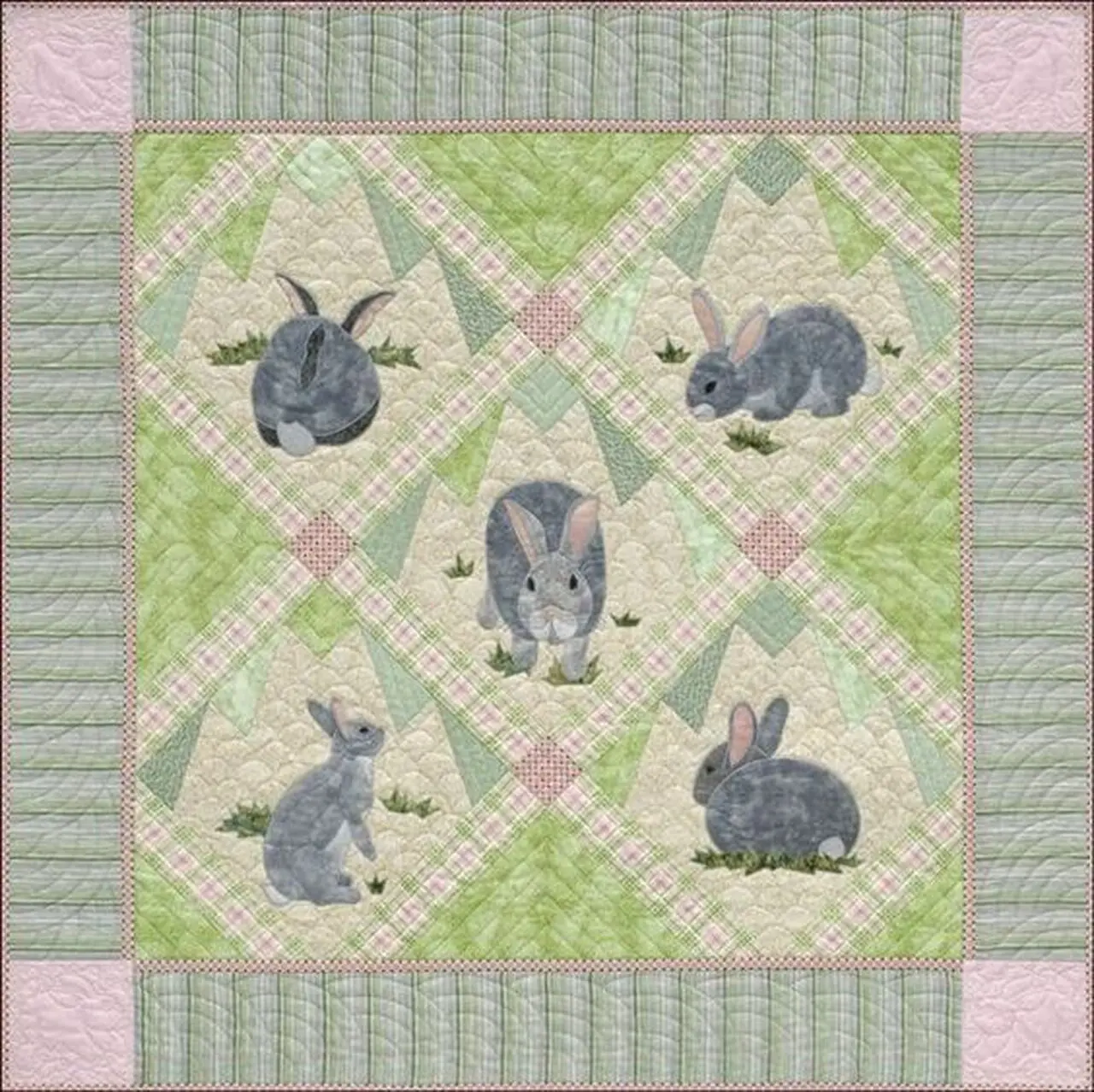 Rabbit Clm050729 Quilt Blanket and Home Decor