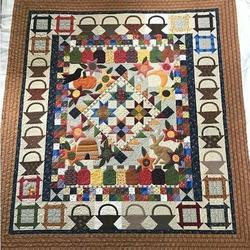 Rabbit In Garden Quilt Tdhpo and Home Decor