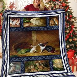 Rabbit JFJ11770 3D Customized Quilt 2707 and Home Decor