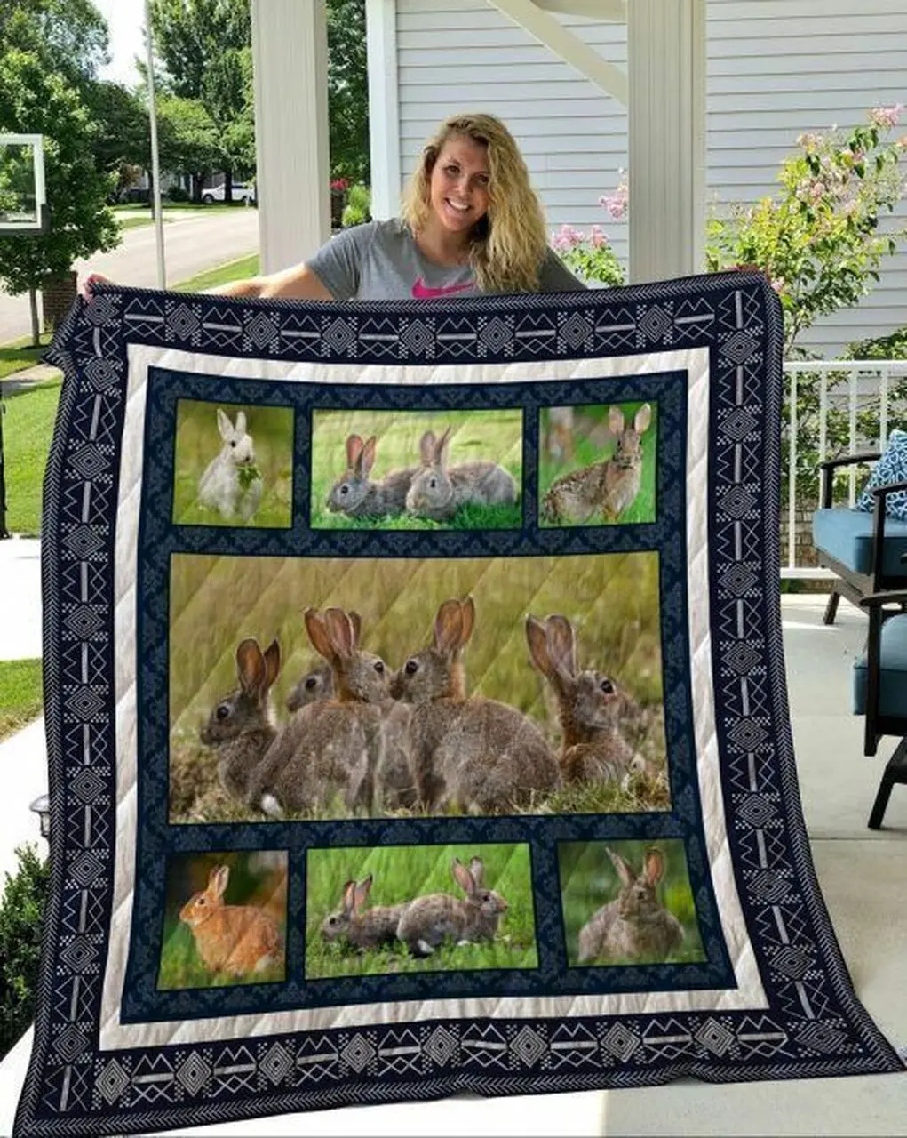 Rabbit Quilt Tdhai and Home Decor