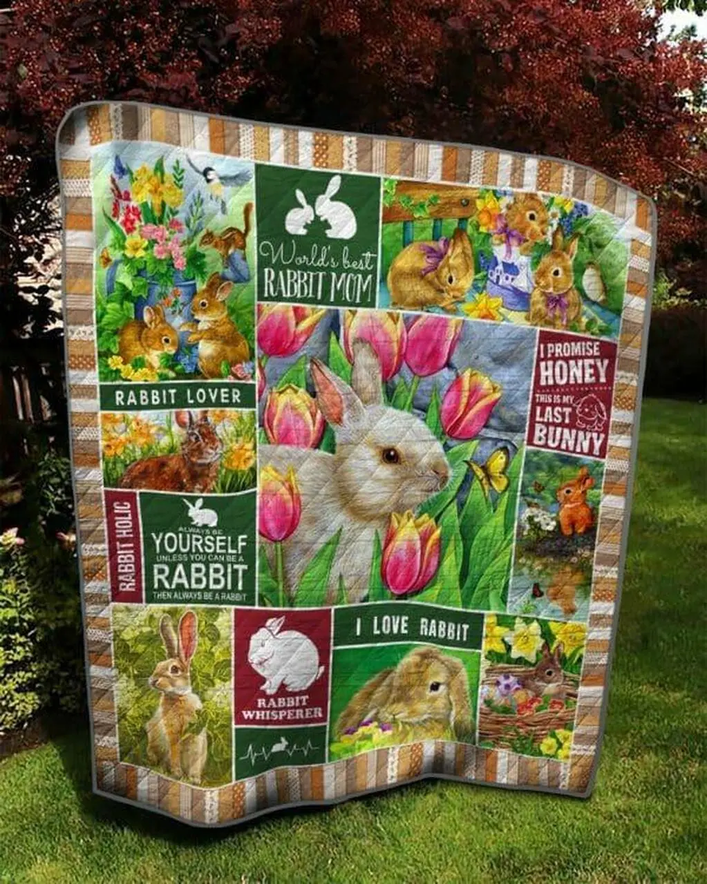Rabbit Tnt0304 14 Quilt Blanket Quilt and Home Decor