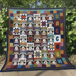 Raccoon Hm280528 Quilt Blanket and Home Decor