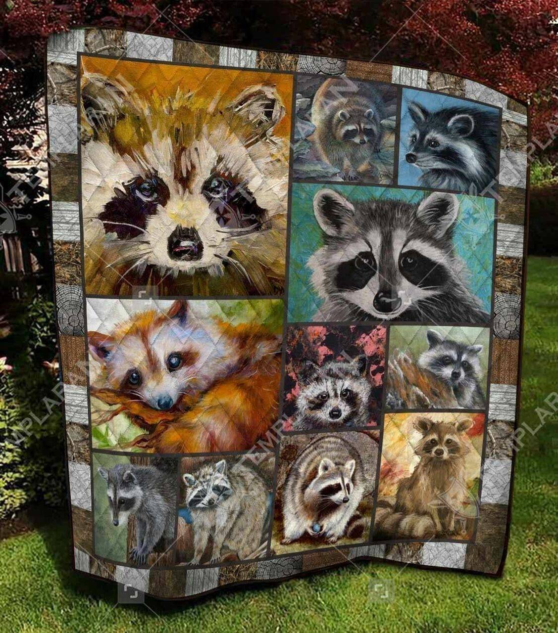 Raccoon Quilt Tdhdp and Home Decor
