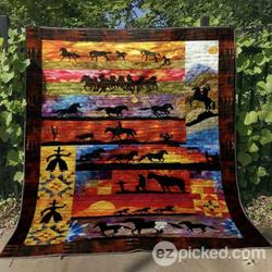 Racing Dawn Quilt Blanket Qq26  Quilt and Home Decor