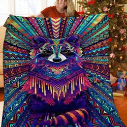 Racoon JFJ11785 3D Customized Quilt 2707 and Home Decor