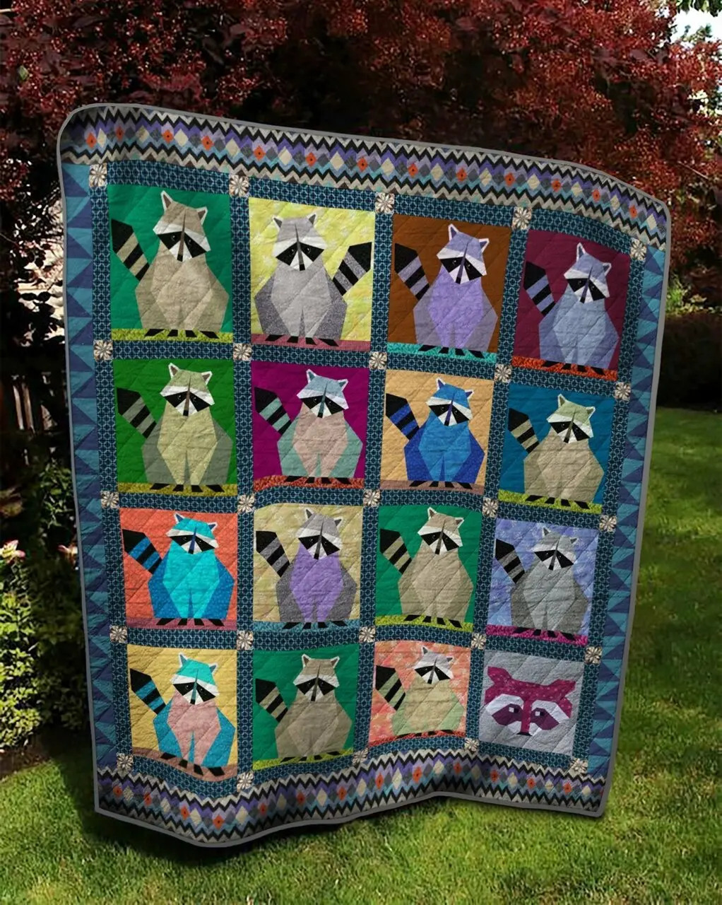 Racoon Quilt Tdhbe and Home Decor