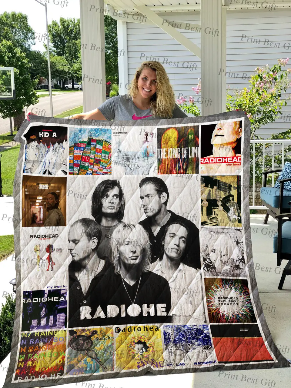 Radiohead Albums Cover Poster Quilt and Home Decor