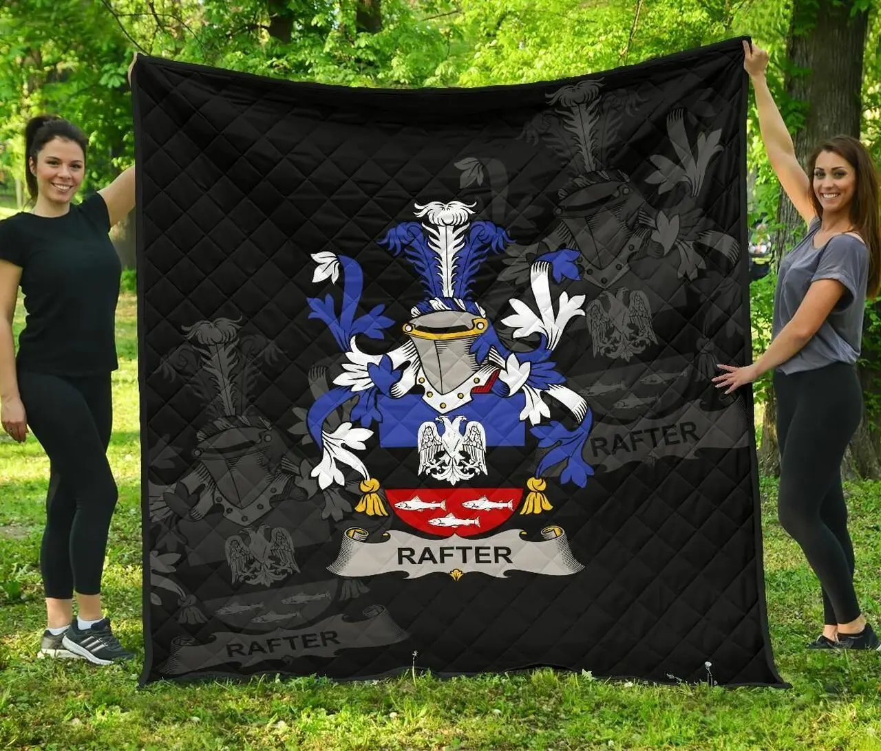 Rafter Ireland Irish Family Crest JFJ11793 3D Customized Quilt 2707 and Home Decor