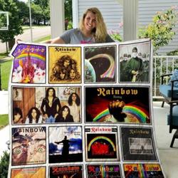 Rainbow 3D Personalized Customized Quilt Blanket 38 and Home Decor