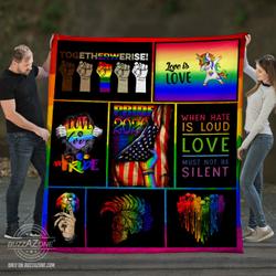 Rainbow Pride Quilt Bt and Home Decor