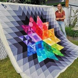 Rainbow Star Quilt Tdhjy and Home Decor