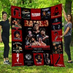 Rambo Poster Quilt and Home Decor