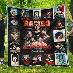 Rambo Quilt Blanket and Home Decor