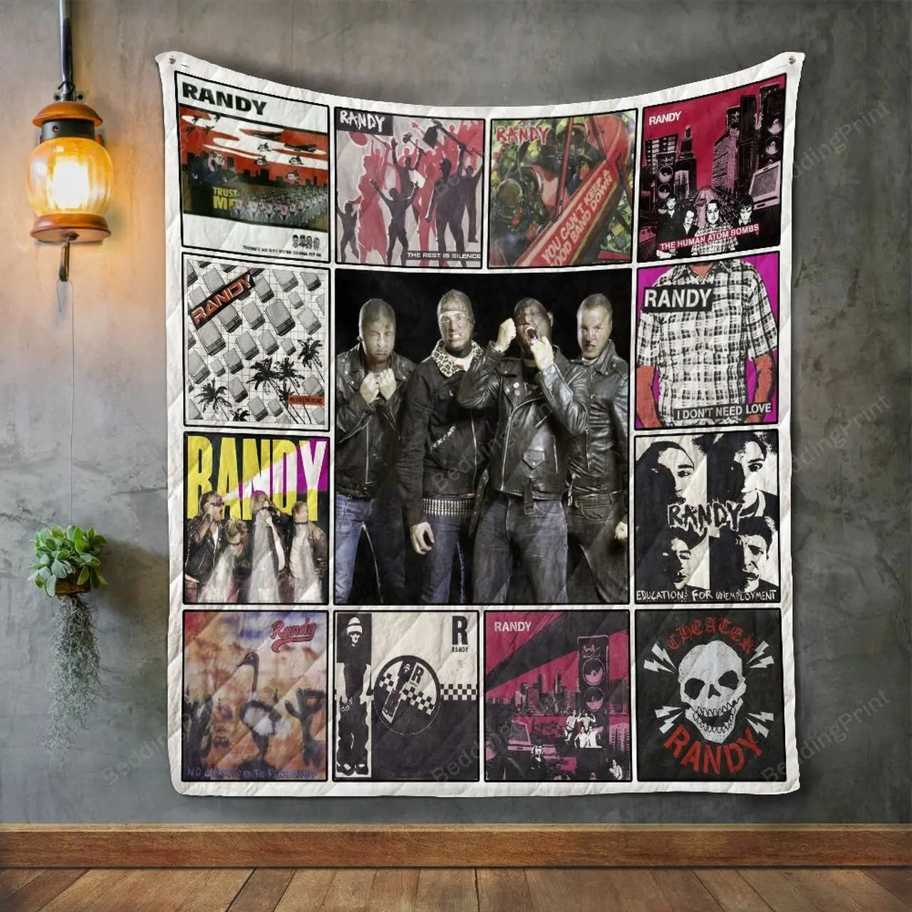 Randy Album Covers Quilt Blanket and Home Decor