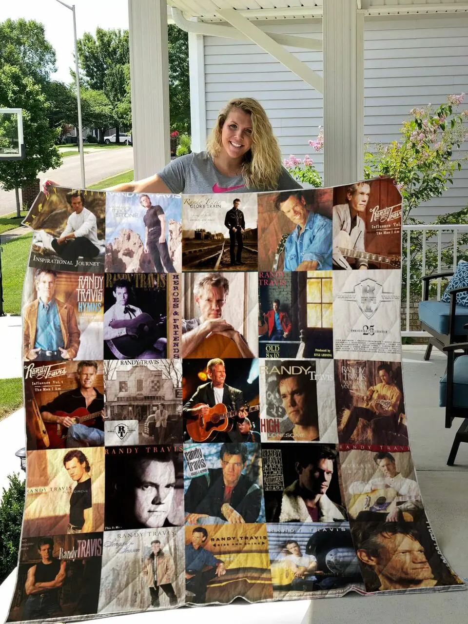 Randy Travis Albums Quilt Blanket For Fans Ver 25 and Home Decor