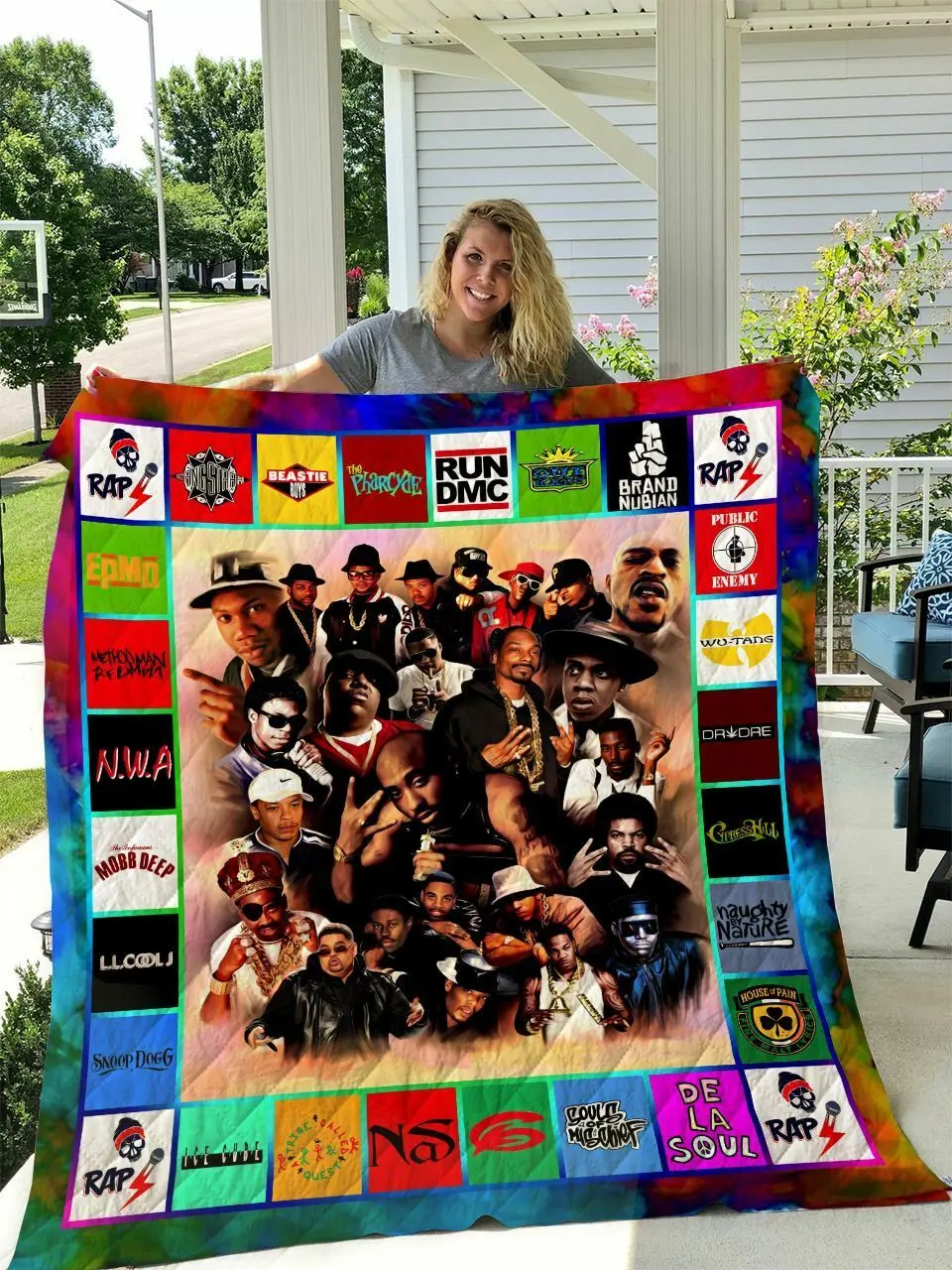 Rapper Legends Quilt Blanket and Home Decor