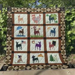 Rat Terier Ht290534 Quilt Blanket and Home Decor