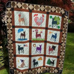 Rat Terrier Quilt Tdhji and Home Decor