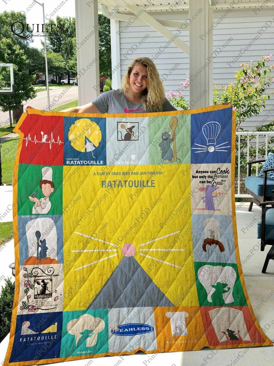 Ratatouille Quilt Blanket For Fans and Home Decor