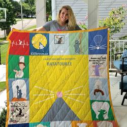 Ratatouille Quilt Blanket For Fans and Home Decor