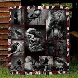 Raven Vm130521 Quilt Blanket and Home Decor