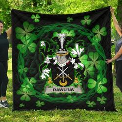 Rawlins Ireland Irish Celtic Shamrock Knot Circle JFJ11831 3D Customized Quilt 2707 and Home Decor
