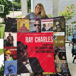 Ray Charles Albums Quilt Blanket For Fans Ver 17 and Home Decor