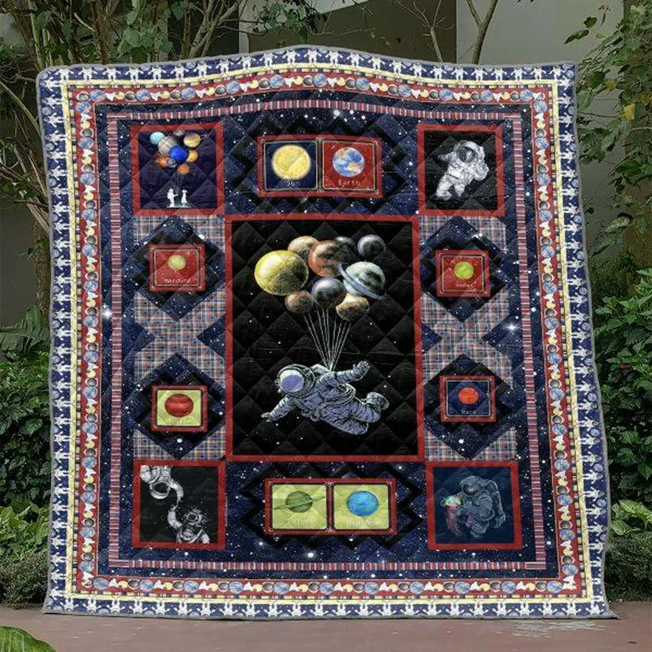 Reach Out To The Stars Quilt Blanket Lv01 Quilt and Home Decor