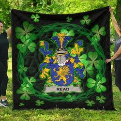 Read Ireland Irish Celtic Shamrock Knot Circle JFJ11844 3D Customized Quilt 2707 and Home Decor
