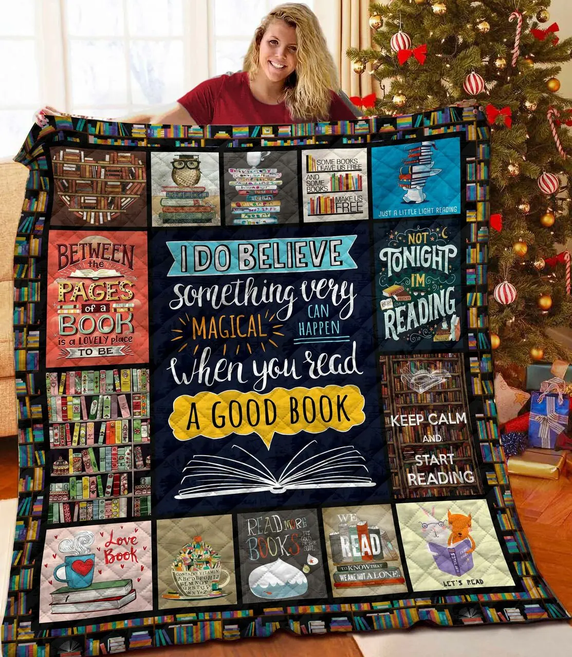 Reading Quilt Blanket BBB261033HT and Home Decor