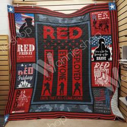 Red Deployed Ee13228 Quilt Inkp0108 and Home Decor