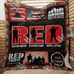 Red Deployed Ee13554 Quilt Inkp0108 and Home Decor