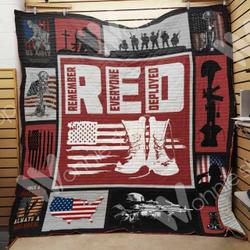 Red Deployed Ee13760 Quilt Inkp0108 and Home Decor