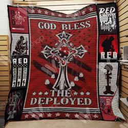 Red Deployed Ee13909 Quilt Inkp0108 and Home Decor