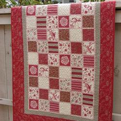 Red Flower Clp0412276Q Quilt Blanket and Home Decor