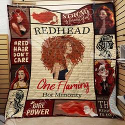 Red Hair Quilt Aoh and Home Decor