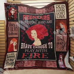 Red Hair Quilt Dot and Home Decor