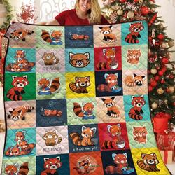 Red Panda Quilt Blanket Bbb251007Mh and Home Decor