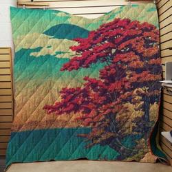 Red Tree Quilt Tdhns and Home Decor
