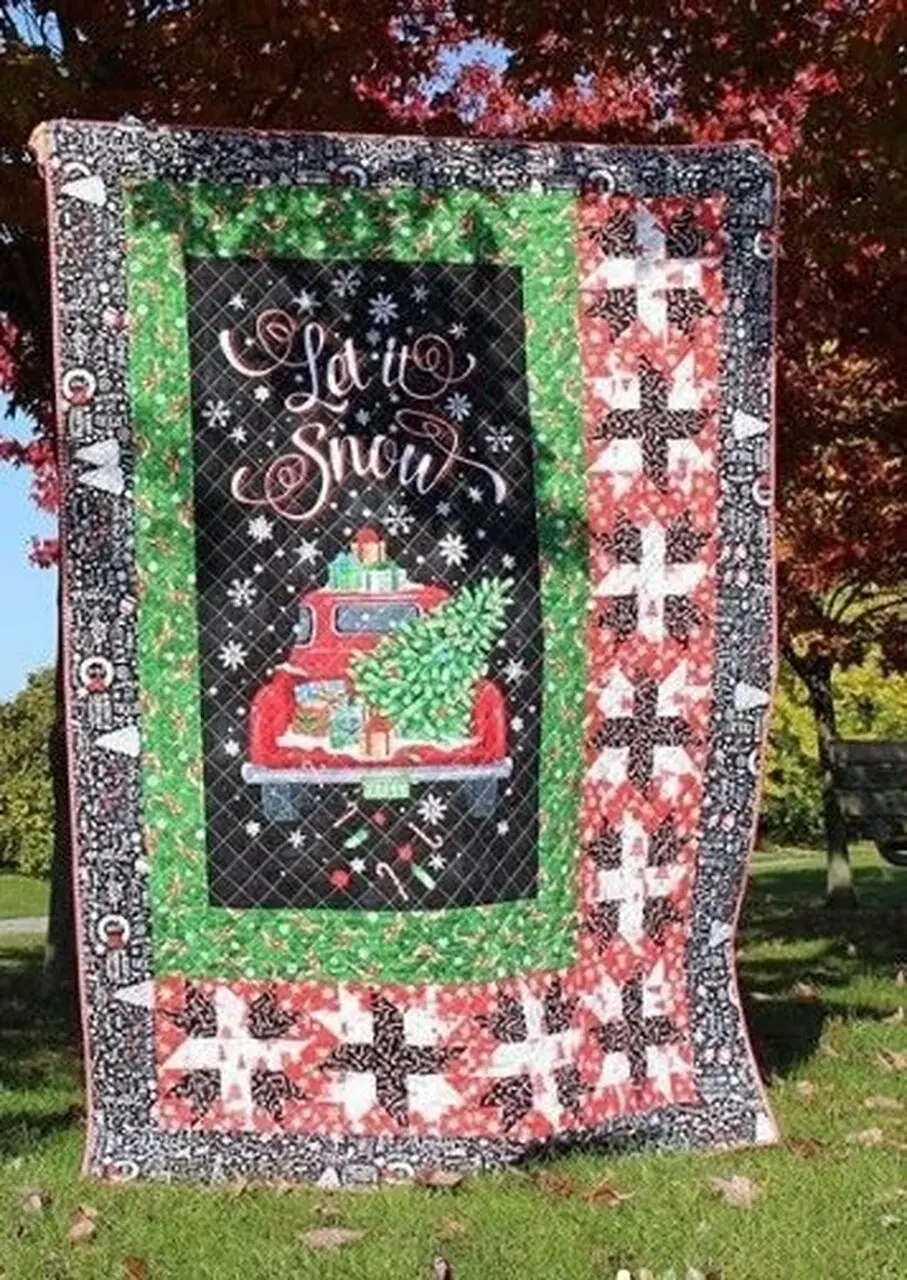 Red Truck Quilt Tdhxb and Home Decor