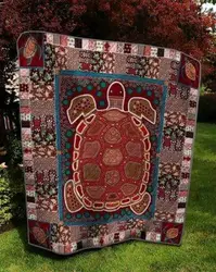 Red Turtle Quilt Blanket  Quilt and Home Decor