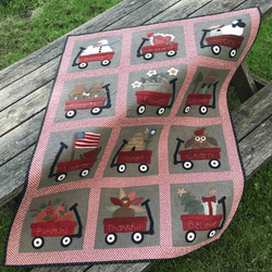 Red Wagon Quilt Tdhyj and Home Decor